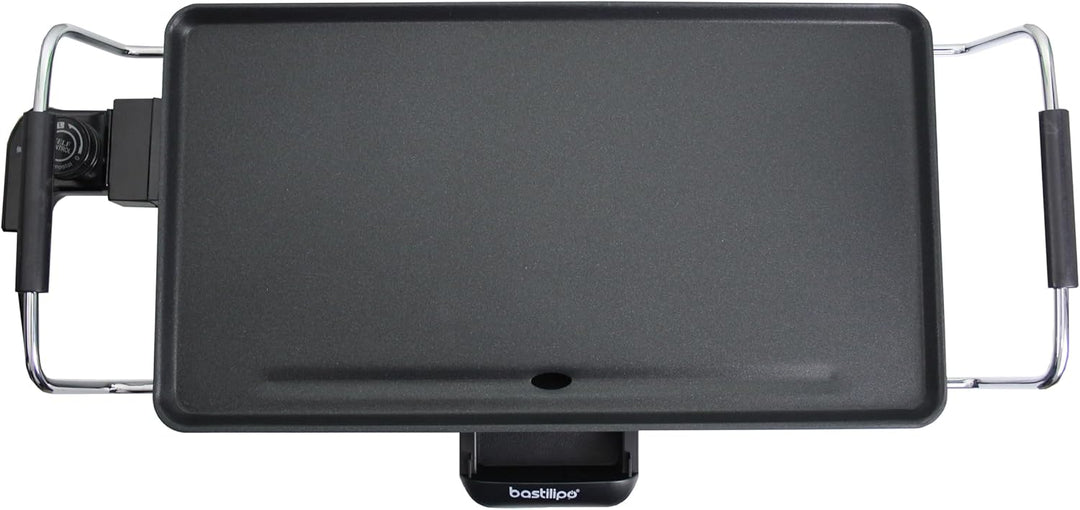 Bastilipo Fast Table Chef VFT-2000 Vulcano Antihaft-Grillplatte, 2000 W, 26 x 46 cm, fängt Fett auf