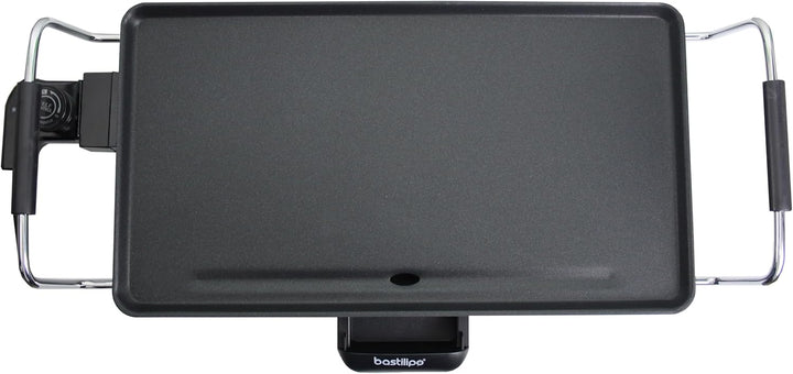 Bastilipo Fast Table Chef VFT-2000 Vulcano Antihaft-Grillplatte, 2000 W, 26 x 46 cm, fängt Fett auf