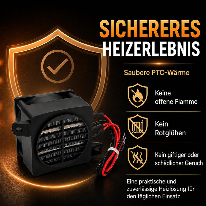 Telituny Heizung 220V 300W PTC-Heizung mit Lüfter Elektrischer Keramik-Thermostat PTC-Lufterhitzer H