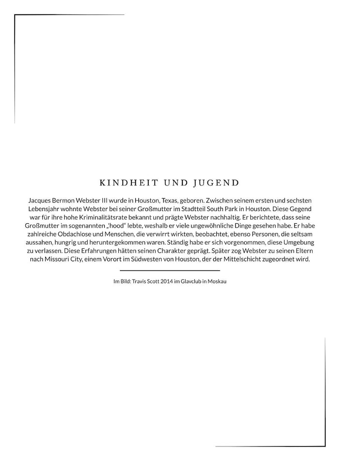 Die illustrierte Biografie über Travis Scott: Komplett in Farbe, Taschenbuch