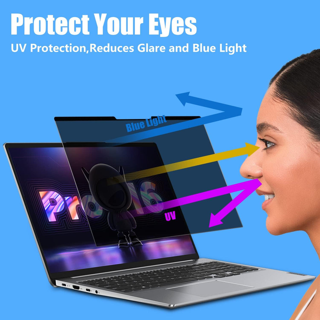 ZoRoll Magnetischer Privacy Filter für 13.3" Laptop, Blickschutzfolie | Notebook Privacy Screen Filt