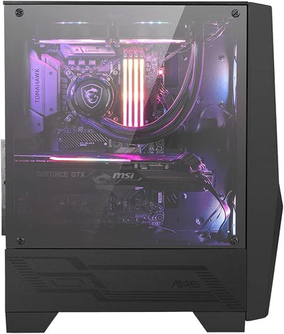 MSI MAG FORGE 100R Mid-Tower ATX Gehäuse (2x USB 3.1 Anschluss, 2x 120mm A-RGB Fan und 1x 120mm Fan