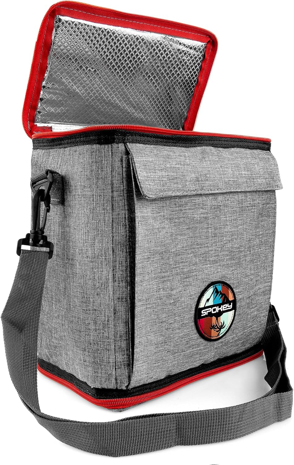 Spokey Icecube 2 Iso-Tasche mit Kühlgel, 25 x 25 x 25 cm, Volumen 12 l, aus 100% Polyester 420D Rip-