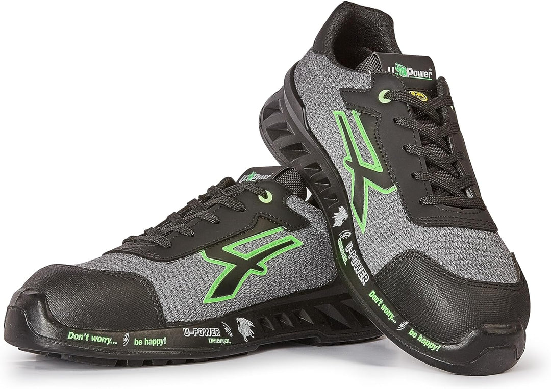 U-POWER RED LEVE MIKE, Sicherheitsschuhe, leichte, durchtrittsichere Unisex-Turnschuhe, Bastsohle, I