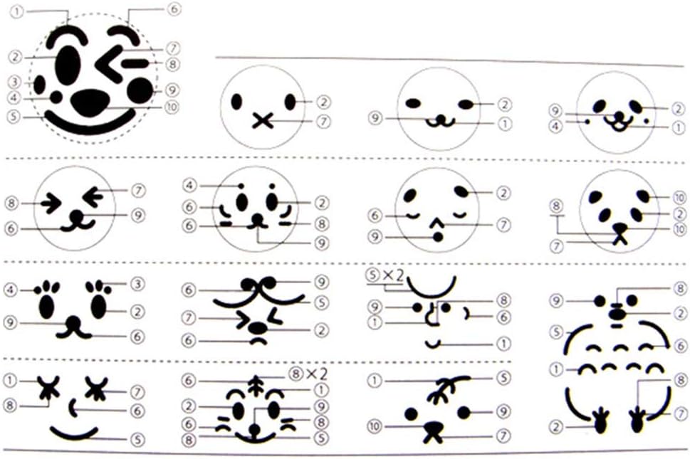 1 x Cartoon-Laver-Seetang-Nori-Ausstecher, Onigiri-Stanzstempel, DIY, Babymahlzeit, lächelndes Gesic