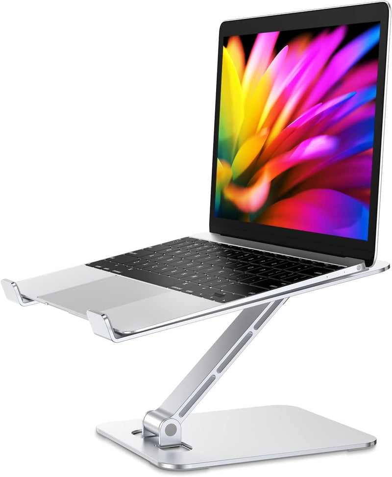 Babacom Laptop Ständer Höhenverstellbar, Faltbarer Laptop Stand aus Aluminiumlegierung Ergonomischer