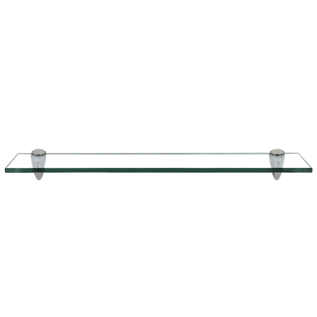 Glasablage Glasregal, Glas Wandregal Klarglas mit 8mm ESG Sicherheitsglas und Halterung, perfekt gee
