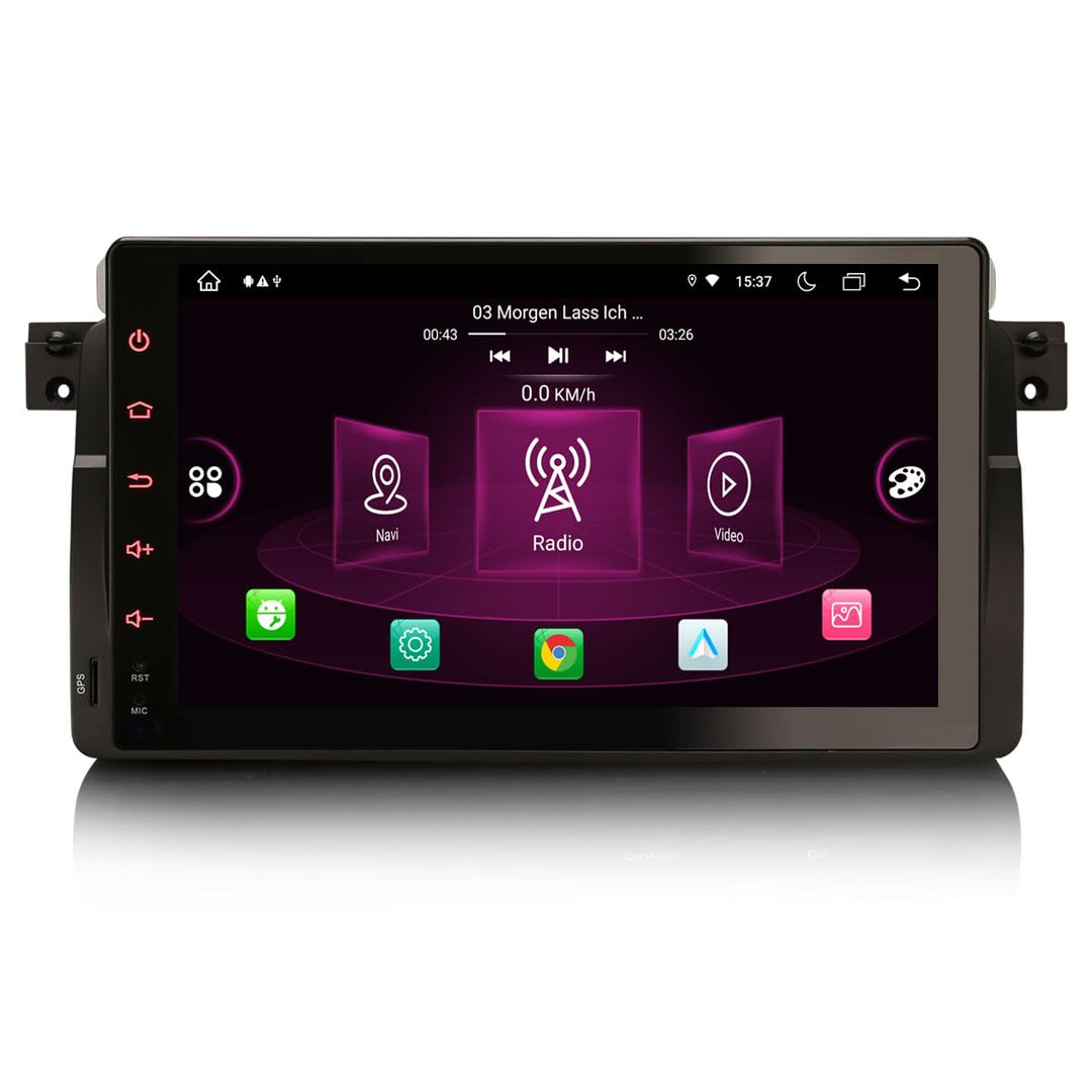 Erisin 9 Zoll 8-Kern Android 11 Autoradio GPS Navigation für BMW 3er E46 M3 Rover 75 MG ZT Integrier