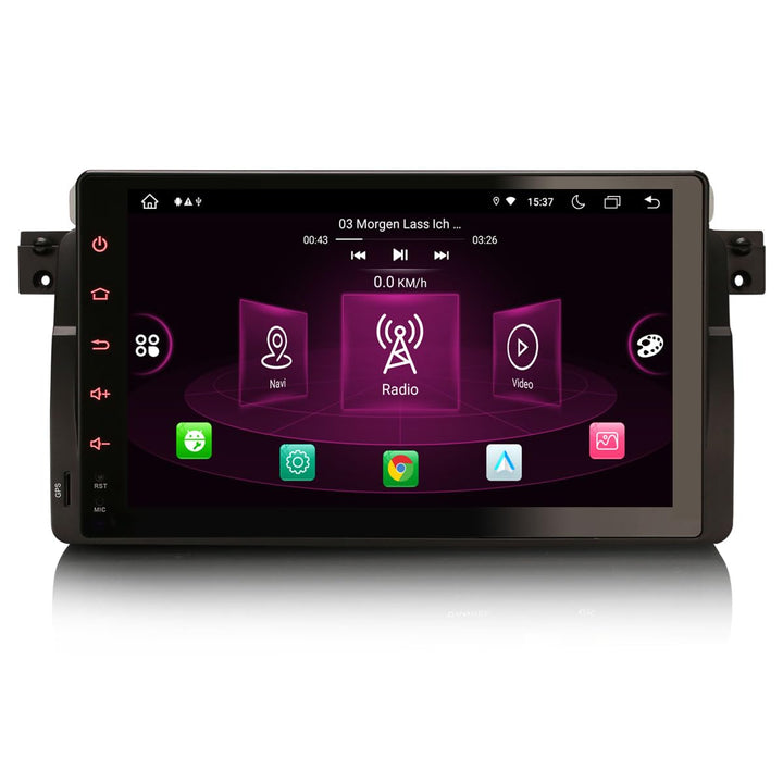 Erisin 9 Zoll 8-Kern Android 11 Autoradio GPS Navigation für BMW 3er E46 M3 Rover 75 MG ZT Integrier