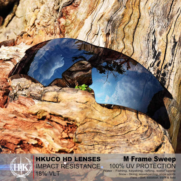HKUCO Plus Replacement Lenses For Oakley M Frame Sweep 3 pair Combo Pack