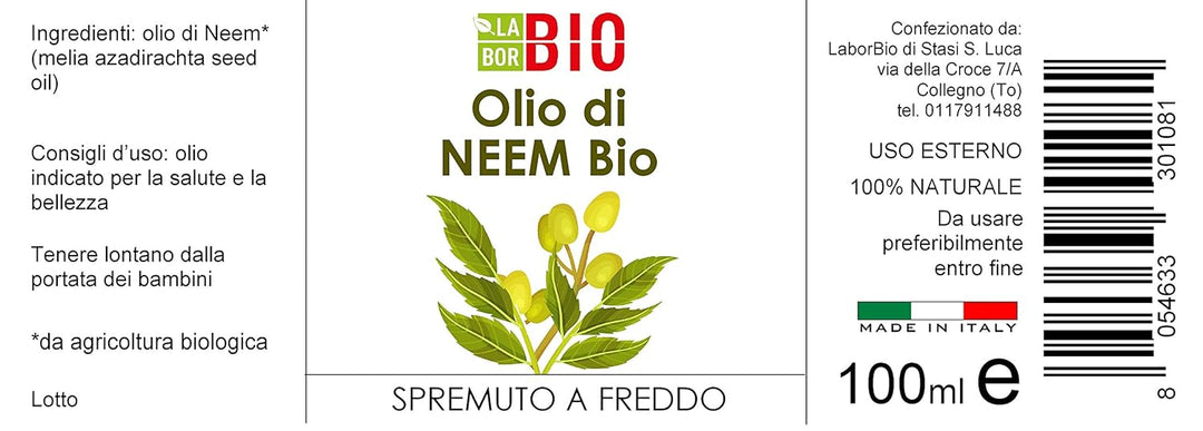 Laborbio Bio Nehmen Kalt Gedrückt Öl 100 ml Neem 100 ml (1er Pack), Neem 100 ml (1er Pack)