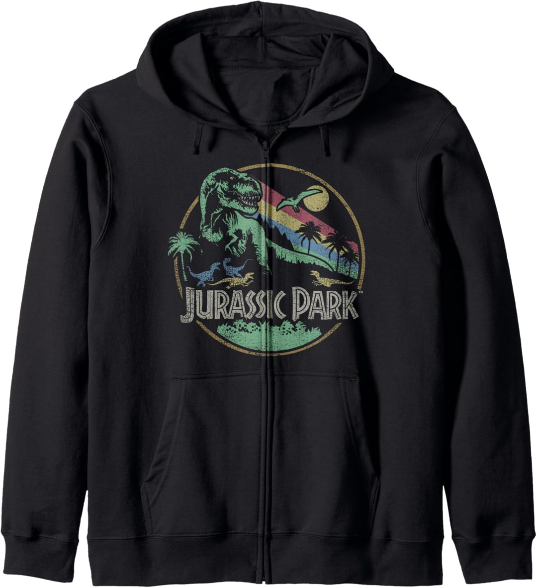 Jurassic Park Retro T-Rex Circle Kapuzenjacke