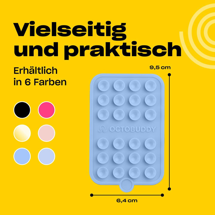 OCTOBUDDY Double - doppelseitige Silikon-Saugnapf Halterung fürs Handy - freihändige Saugnapfhalteru