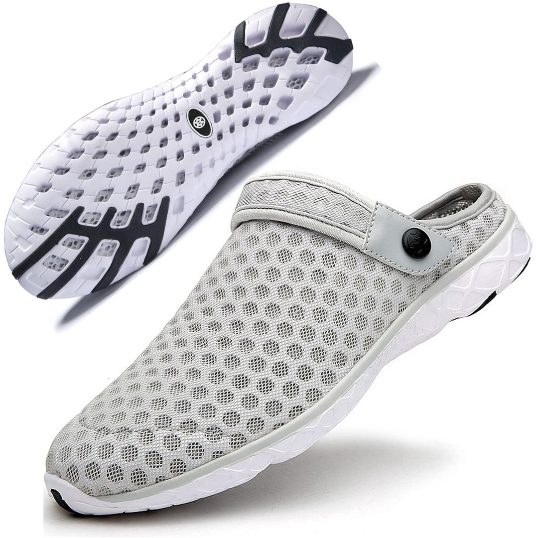 Unisex Clogs Hausschuhe Atmungsaktiv Mesh Pantoletten Sommer Beach Freizeit Schuhe rutschfest Weiche