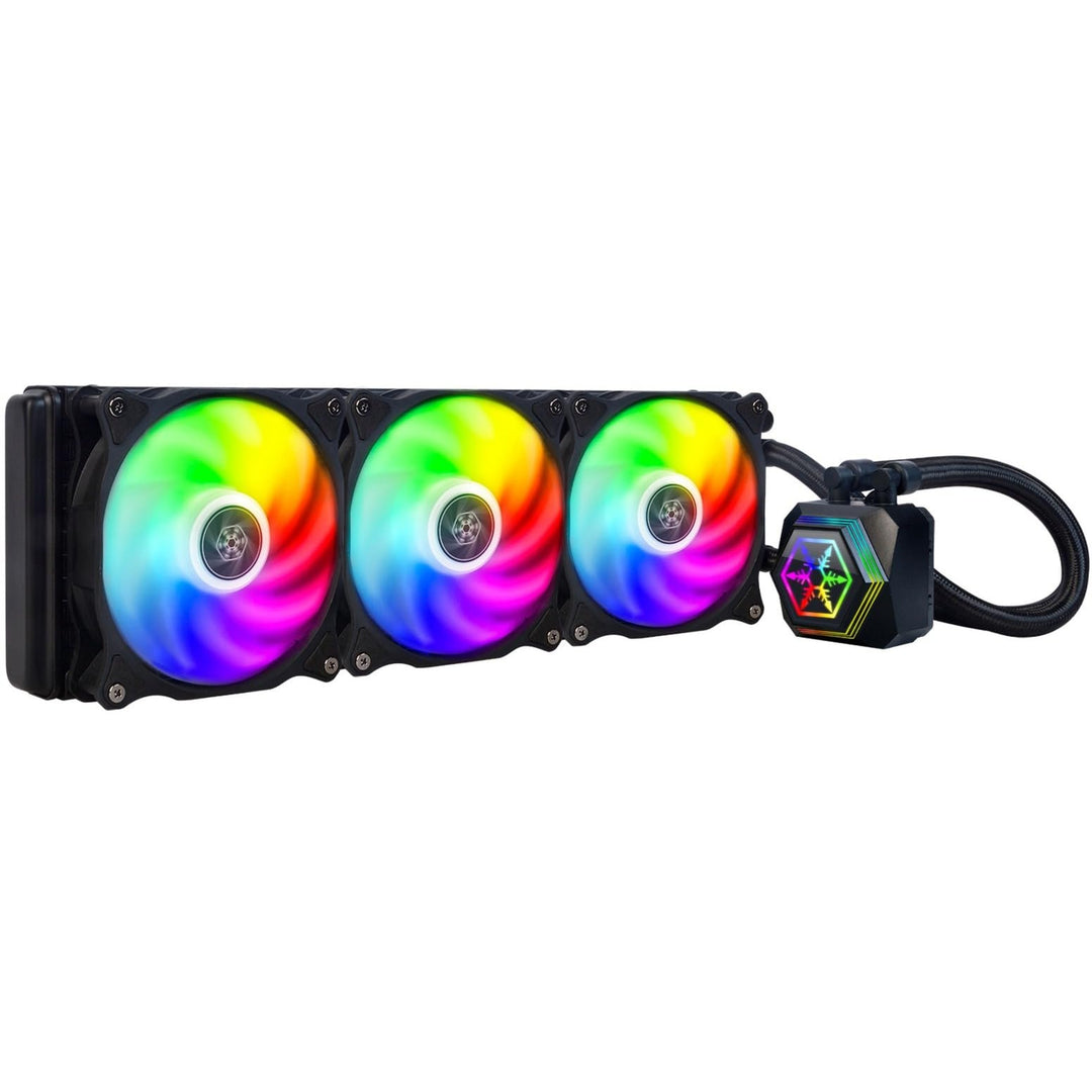 SilverStone Technology SST-PF360-ARGB-V2 - Premium-Wasserkühler von PermaFrost, dreifach einstellbar