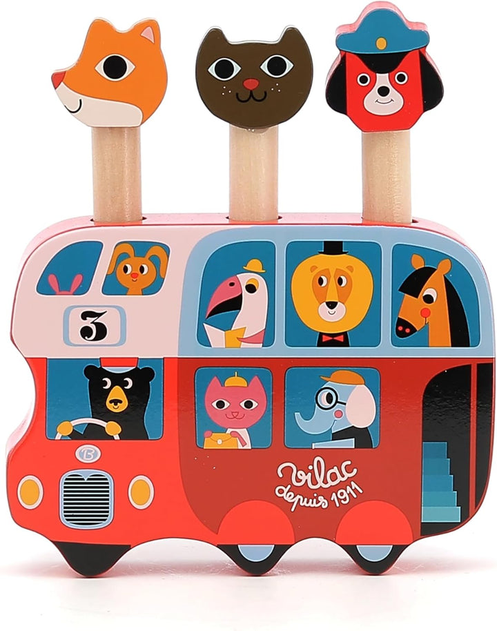 Vilac - Pop-up Autobus Ingela P.Arrhenius, 7751, Mehrfarbig