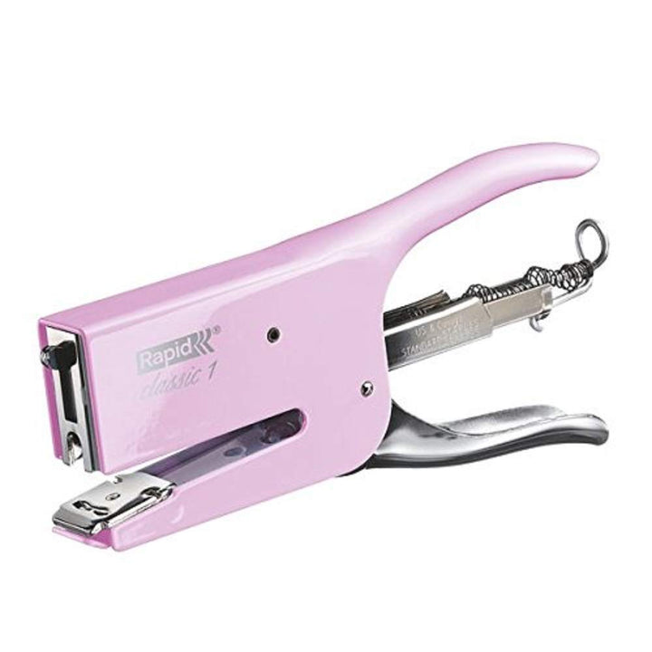 Rapid 5000493 Heftzange K1 (Metall, Heftleistung 50 Blatt, Heftklammerntyp 24) rosa strawberry cream