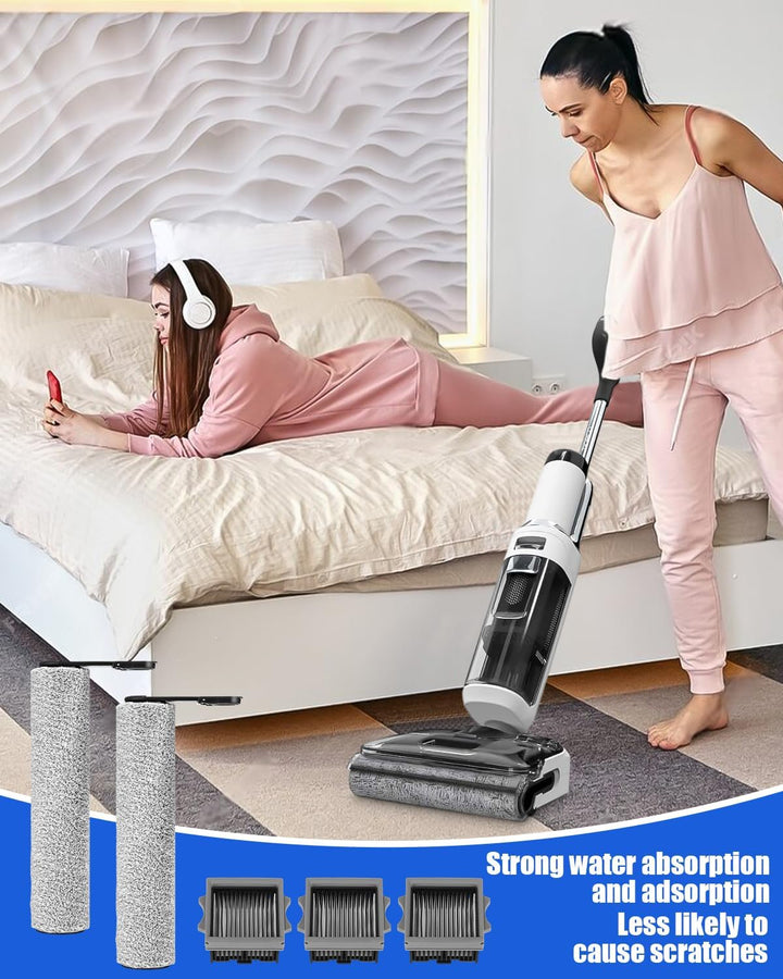 6 Zubehörset für Tineco Floor One Stretch S6/S7 Stretch Ultra/Switch S6/i6 Stretch Ersatzbürsten und