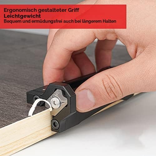 Holzbearbeitungs-Kantenschneider mit 3 Klingen, Aluminium-Banding, Bogentrimmen, Manuelles Hobelmess