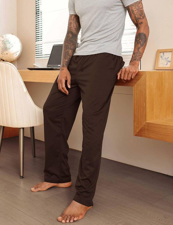 Halfword Jogginghosen Herren Trainingshose Lang Sweathose Atmungsaktiv Sporthose Yoga M Braun, M Bra