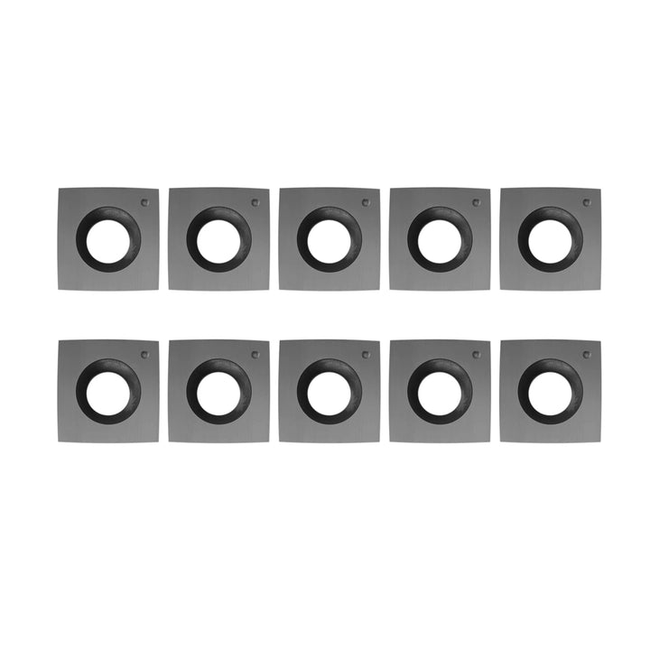 10 Stück quadratische Hartmetall-Einsätze, Messer für Hobel-Spiralschneider, 15 x 15 x 2,5 mm, 30°-W