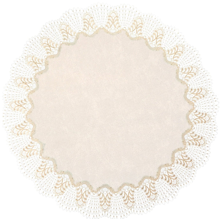Plauener Spitze by Modespitze 4048M02_14_80 Tischdecke Oslo, Gre 80 cm, rund 80 cm rund, 80 cm rund