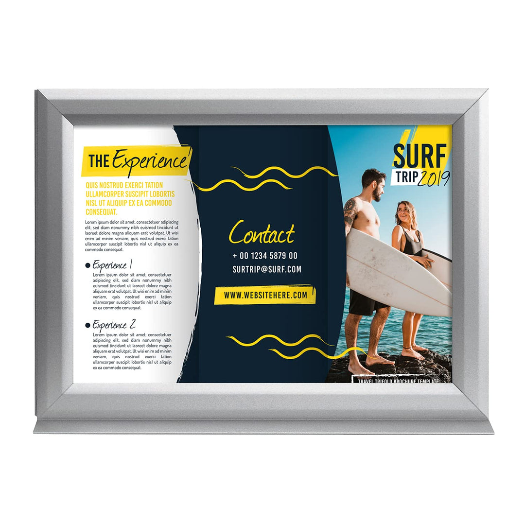 DISPLAY SALES Info Topper DIN A4 Klapprahmen Querformat Einschubrahmen doppelseitig mit Klebe-Standf