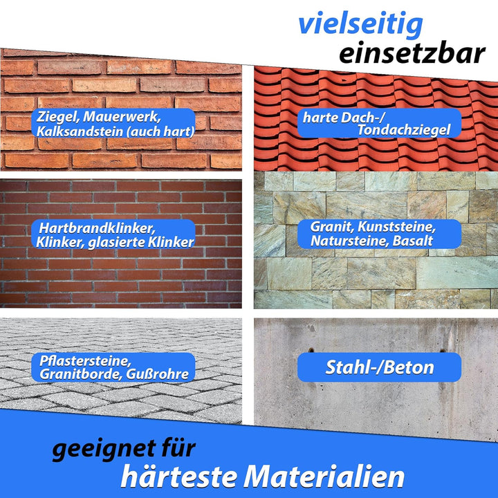 LXDIAMOND Diamant-Trennscheibe 115mm x 22,23mm - perfekt geeignet für Beton Stahlbeton Klinker Grani