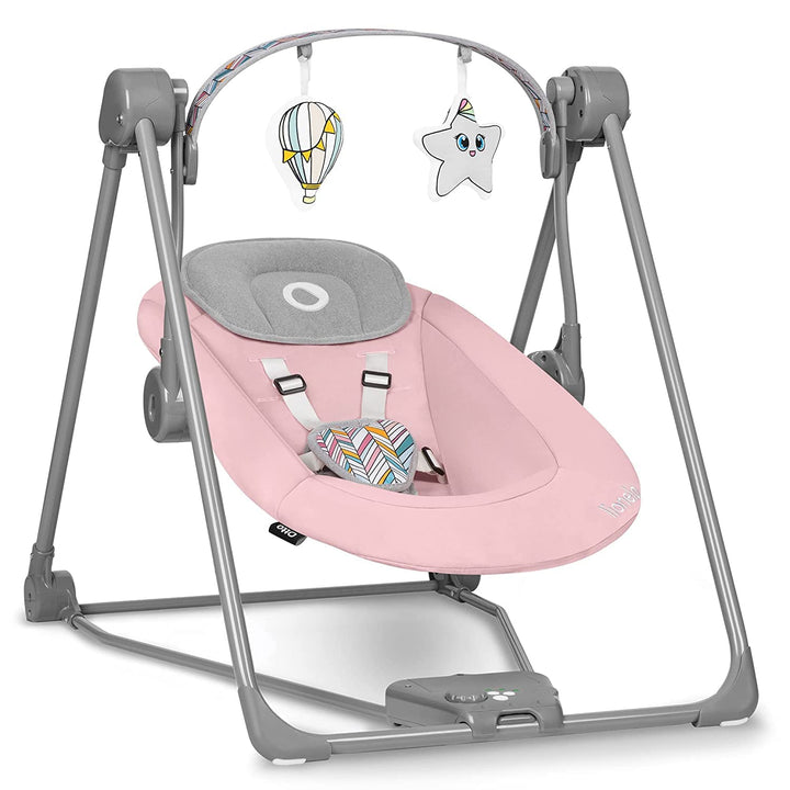 LIONELO Otto Baby Wippe, Baby Schaukel, Spielbogen mit interaktiven Spielzeugen, 5 Schaukel Geschwin