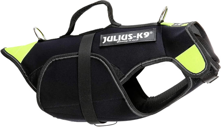 Julius-K9, IDC Multifunktionale Hundeweste 3in1, Grösse: S, Schwarz und Neon S Schwarz und UV Orange