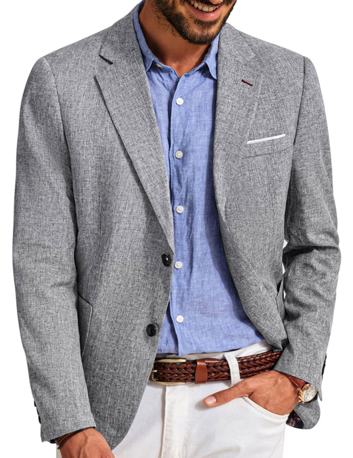 PJ PAUL JONES Herren Sakko Sportlich Regular Fit Business Anzugjacke Modern Freizeit Blazer mit 2 Kn