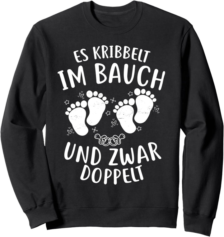 Schwangerschaft Zwilling Geschenke Mama Schwanger Zwillinge Sweatshirt
