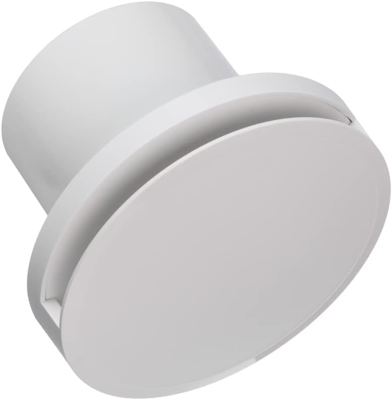 EUROPLAST Ø 100mm Badlüfter Timer/Nachlauf, Wandlüfter Rund Front - Ventilator Wandventilator Abluft