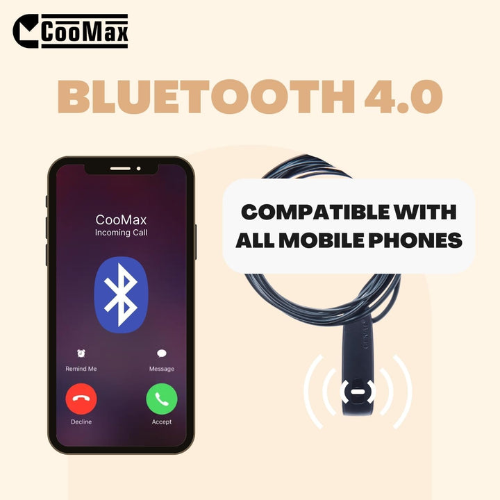 CooMax Spion Kopfhörer Bluetooth Kabellos VIP Pro Unsichtbare Kopfhörer Mikrofon Handy Prüfung - Min