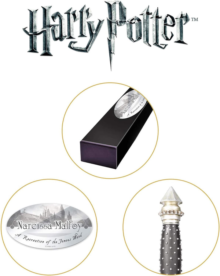 The Noble Collection - Narcissa Malfoy Character Wand - 14in (35cm) Wizarding World Wand with Name T