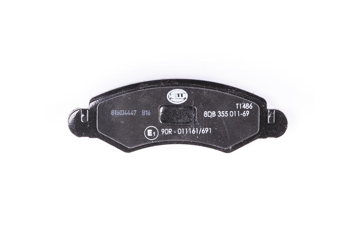 HELLA PAGID 8DB 355 011-691 Bremsbelagsatz - T1486 - Dicke/Stärke: 15.5mm - Bremssystem: Bosch - mit
