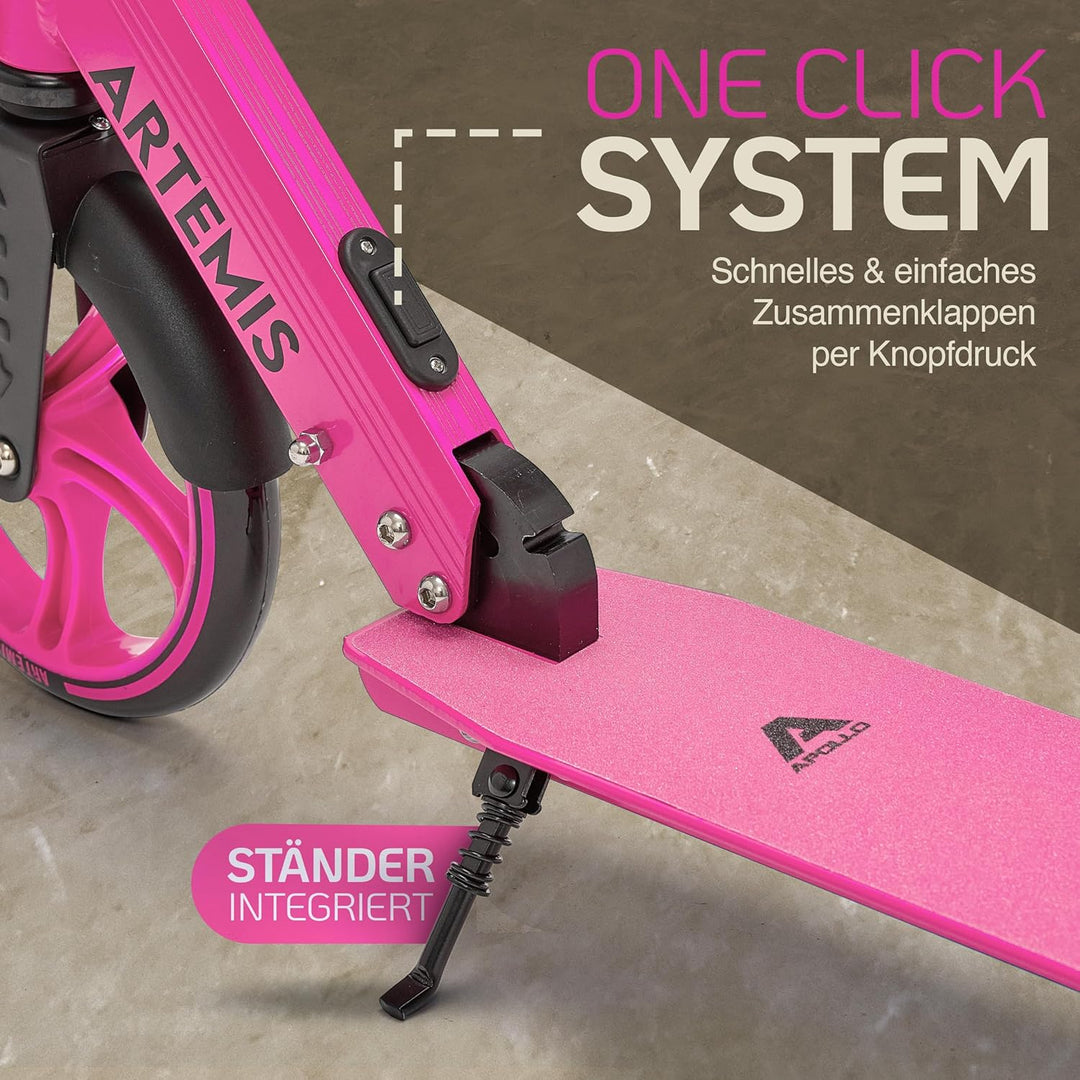 Apollo Artemis City Roller - Höhenverstellbarer Scooter für Kinder, Teens und Erwachsene, Tretroller