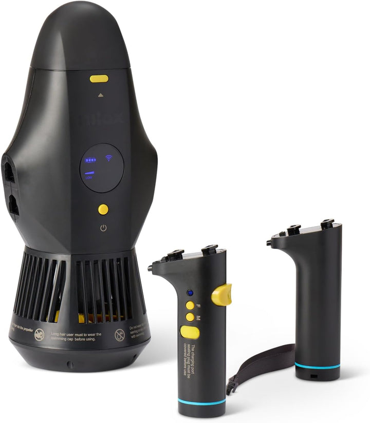 Nilox Waterscooter, Elektrischer Unterwasser-Scooter für SUP Schwarz, Schwarz