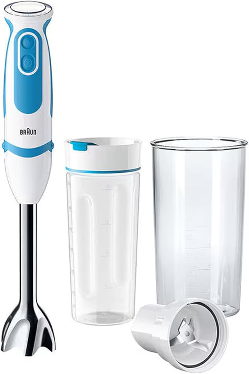 Braun Stabmixer MQ 5251 - MultiQuick 5 Vario Fit Pürierstab mit Edelstahl Mixfuss und Blend & Go Auf