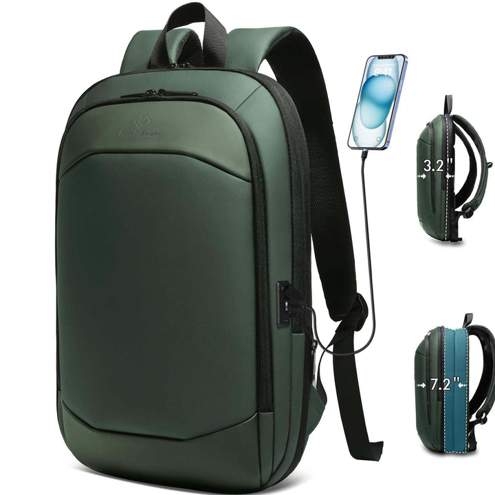 Laptop Rucksack Wasserdichter Gross mit USB-Anschluss Laptoptasche für 17 zoll Backpack Business Her