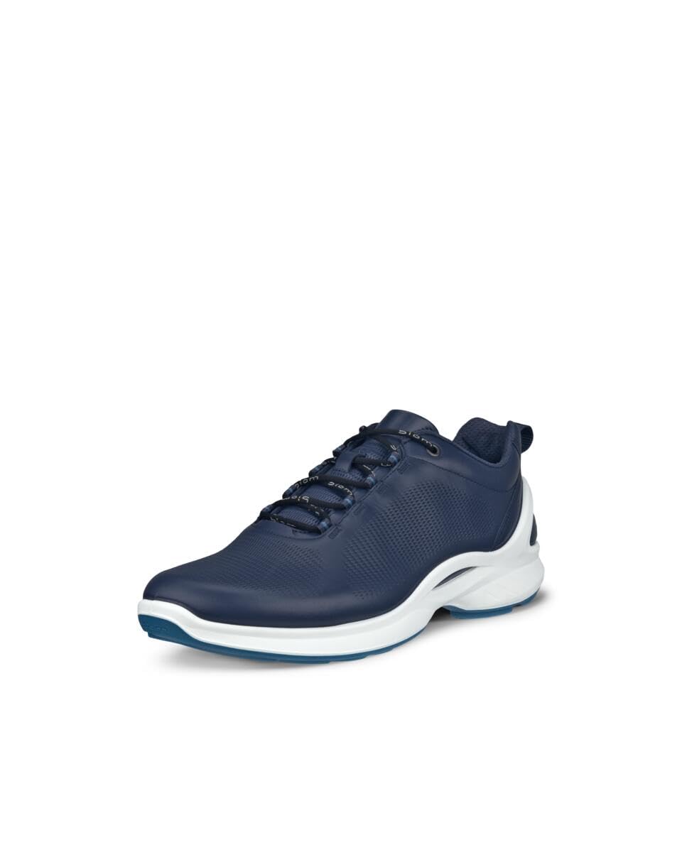 ECCO Herren BiomfjuelmSneaker 39 EU Blau Weiss, 39 EU Blau Weiss