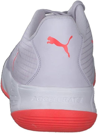 PUMA Herren Accelerate Pro Ii W+ Hallenturnschuh 40.5 EU Spring Lavender Red Blast Puma White, 40.5