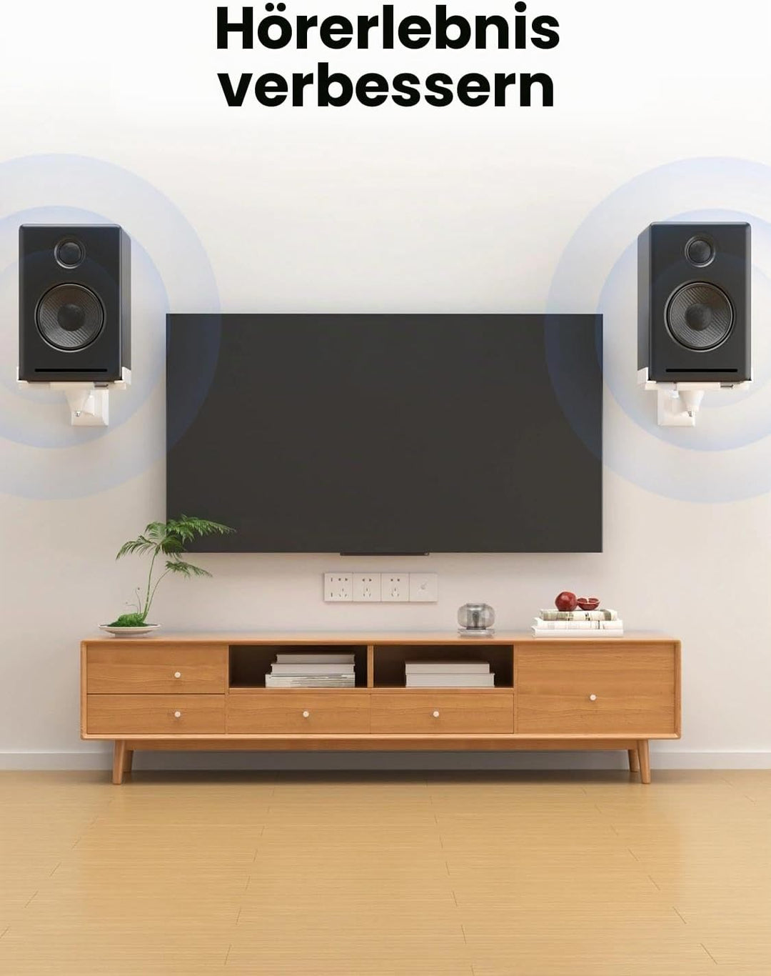 suptek Dual Side Clamping Bücherregal Lautsprecherhalterung Wandhalterung für grosse Umgebungslautsp