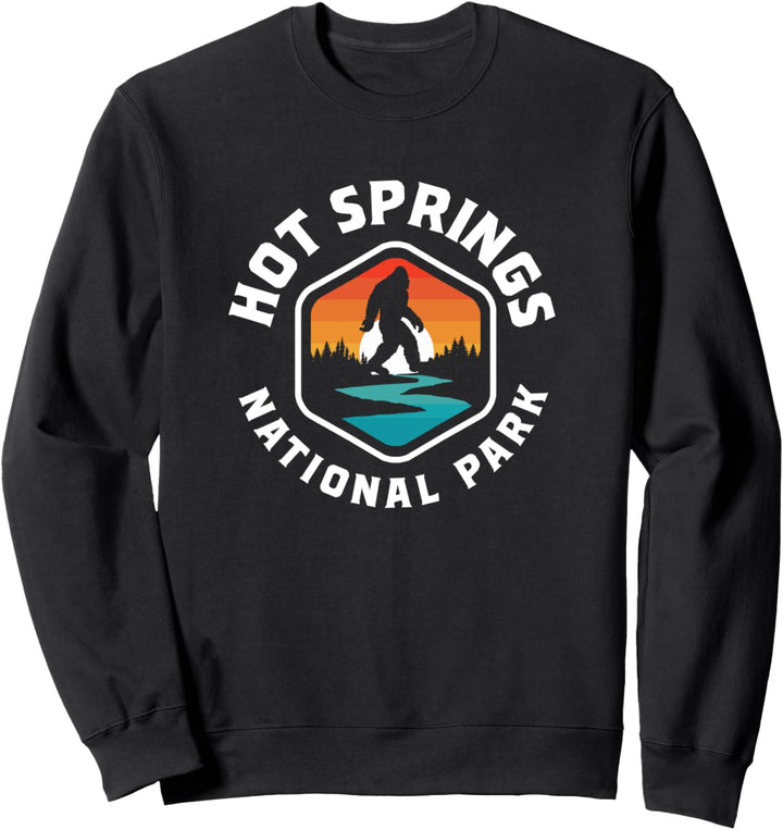 Hot Springs National Park Vintage Bigfoot Outdoor Sweatshirt