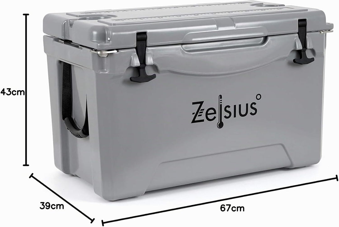 Zelsius Kühlbox 50 Liter | Coolbox | Tragbare Cooling Box ideal für Auto Camping Urlaub Angeln Freiz