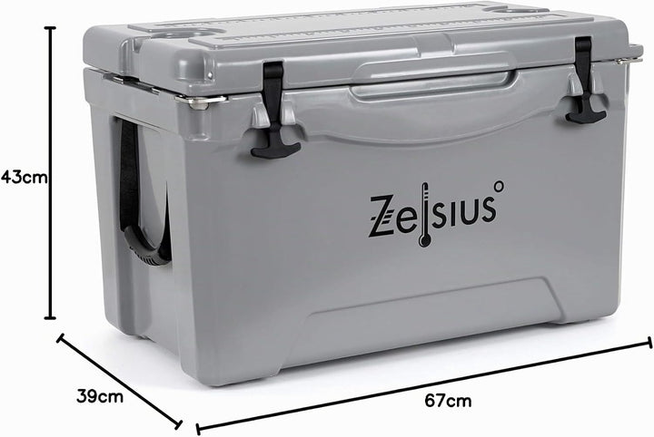 Zelsius Kühlbox 50 Liter | Coolbox | Tragbare Cooling Box ideal für Auto Camping Urlaub Angeln Freiz