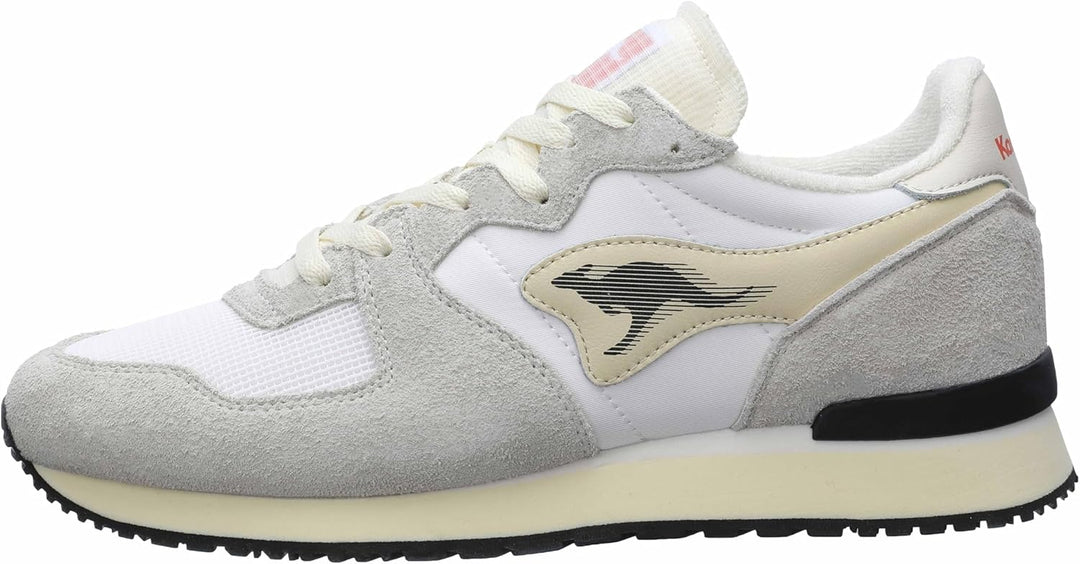 KangaROOS Unisex Aussie Mono Sneaker 38 EU Cream White, 38 EU Cream White