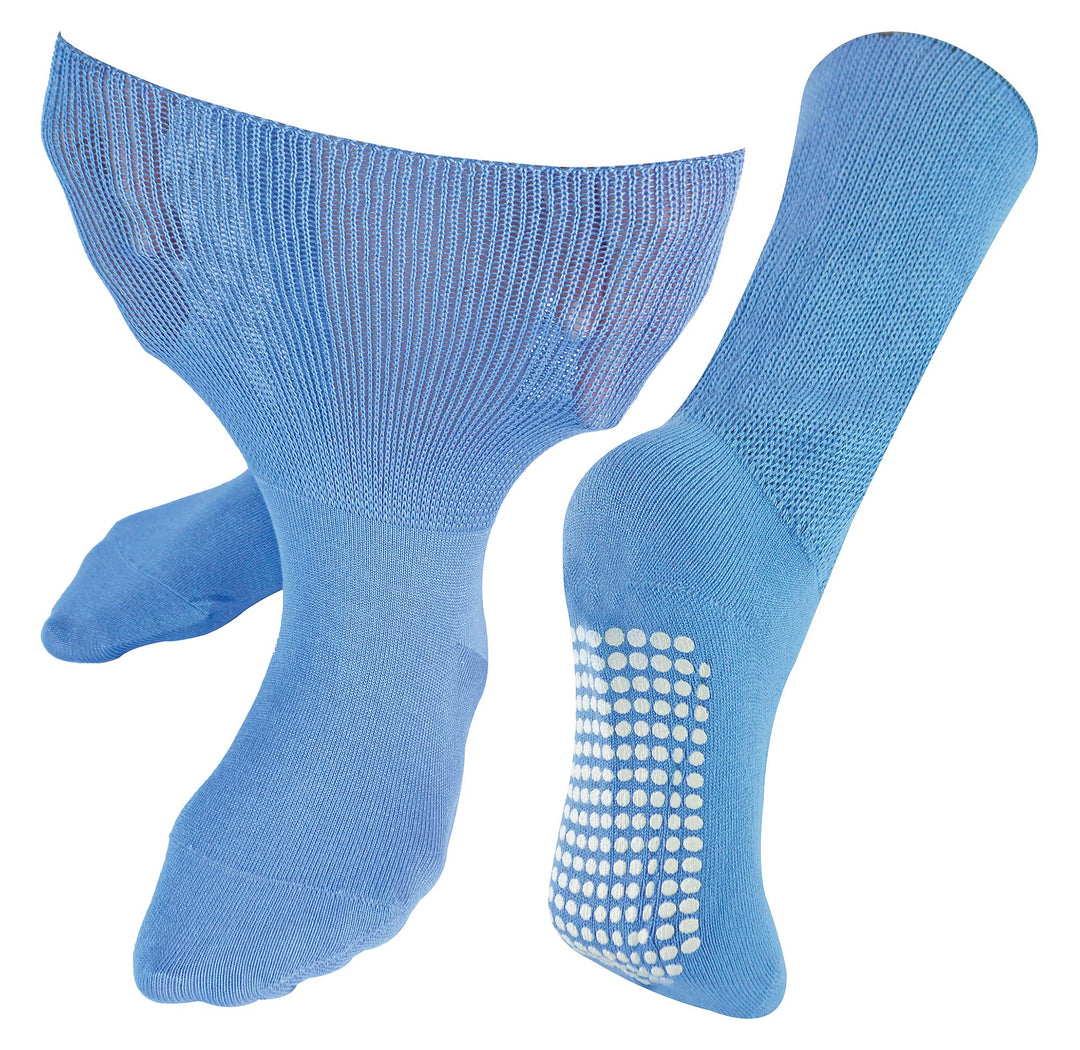 Ohne Gummi Ödeme Socken mit Antirutsch Noppen | Herren & Damen | Dr. Socks | Extra Weite Antirutsch