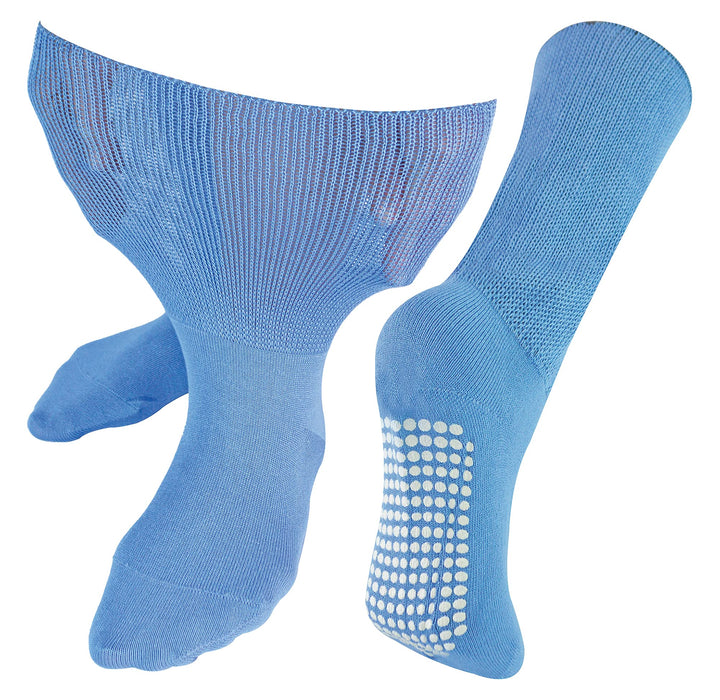 Ohne Gummi Ödeme Socken mit Antirutsch Noppen | Herren & Damen | Dr. Socks | Extra Weite Antirutsch