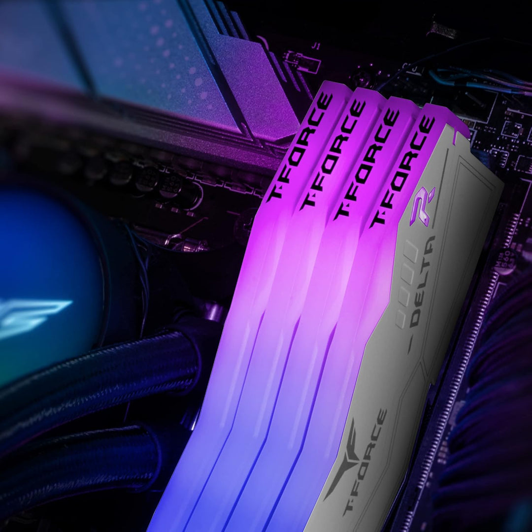 TEAMGROUP T-Force Delta RGB DDR5 32GB (2x16GB) 8000MHz PC5-64000 CL38 A-DIE Desktop Arbeitsspeicher